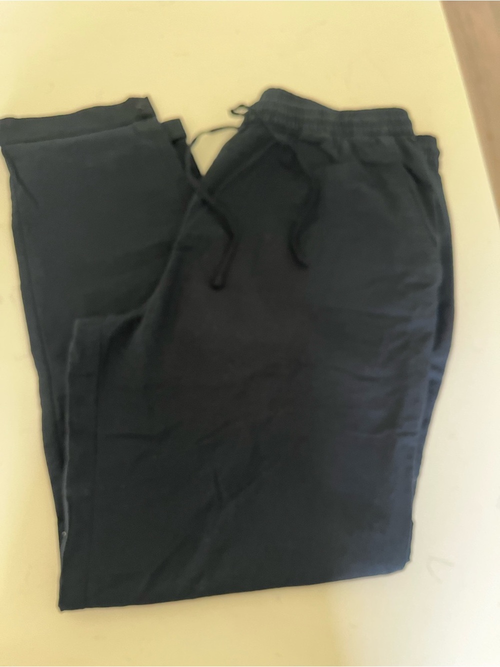 Men's Black Drawstring Jogger Pants